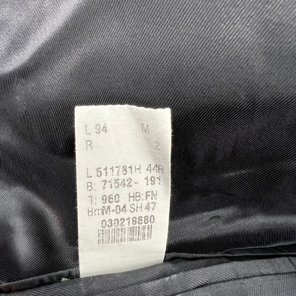 Vintage Ralph Ralph Lauren Mens‎ 44R Black Blazer Sport Coat Wool Made in Canada